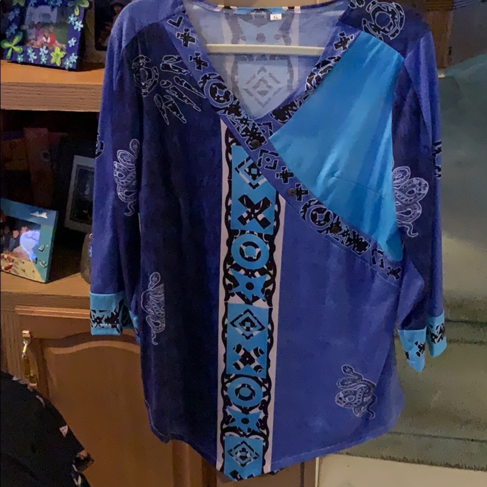 Blue tunic- worn once!